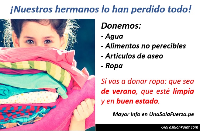 Campaña solidaria Una Sola Fuerza Perú