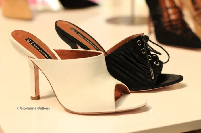 Merah Vodianova MICAM86 - zapatos negros y blancos Photo by Giovanna Galleno
